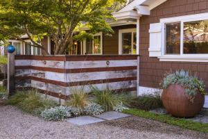 privacy divider in the backyard