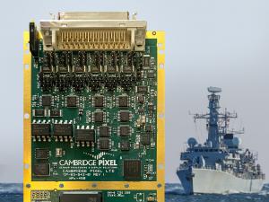 HPx-450 XMC Radar Card shown with potential application of navy ships