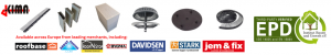 construction and roofing product sustainability data published by Kima Building Accessories