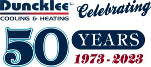Duncklee Inc 50 Year Logo