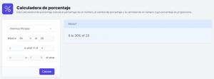 Calculadora de porcentaje