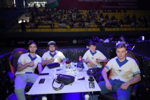 The teams of the tournament participants are preparing for the game