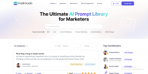 AI Prompt Library by Mailmodo helps marketers save time