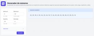 Generador de números
