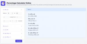 Percentage Calculator Online