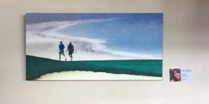 Painting created by transforming a photograph into a digital painting