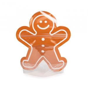 Gingerbread Man Shaped Pouches