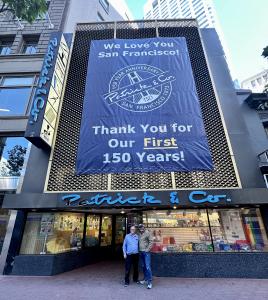 San Francisco Proclaims  “Patrick & Co. Day” with 150th Anniversary Celebration of City’s First Office Retail Store
