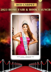Jennifer Zhu, Miss Asia USA 1st Runner Up, to Unveil Book Cover at 2023 HOME FAIR & The Ultimate Books Launch Premiere