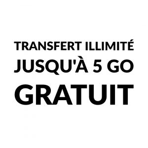 Transfert illimité jusqu'à 5 Go gratuit