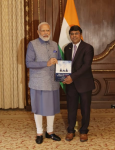 Prime Minister of India Rewards President of IIRF, Guru