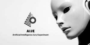 Visualization of AI in human form with Epica Awards logo