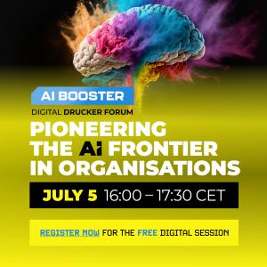 Join us at the Digital Drucker Forum's AI booster on July 5, 2023 from 16:00 to 17:30 CET as we dive into the world of Large Language Models (LLMs) like ChatGPT and their transformative role in modern organizations.