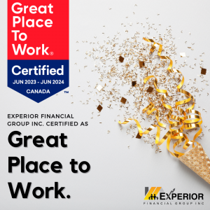 Experior Financial Group Inc. Earns Great Place to Work® Certification