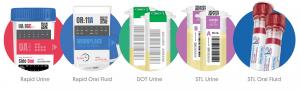 Images of Labb's different drug testing products