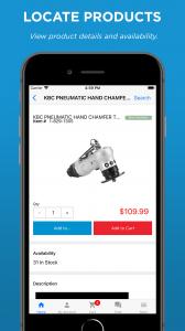 picture of pneumatic tool on cell phone app