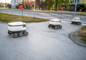 Delivery robot with fast speed action work