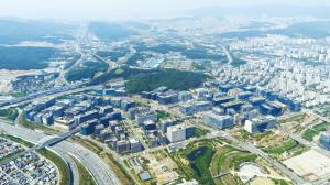 Pangyo Techno Valley in panoramic view