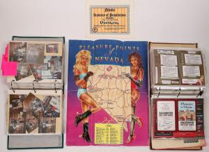 Remarkable archive from a legal Nevada prostitute, Kathy Eastland (aka “Destyny”), who collected memorabilia and photographs from her 15 years working the “ranches” ($5,750).