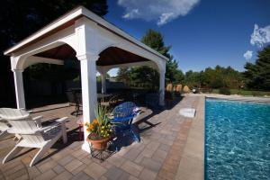 Patio pool decking and pavilion Ellicott City