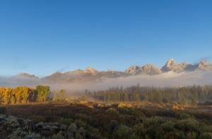 Photo of Grand Tetons in the fall