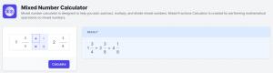 Mixed Number Calculator