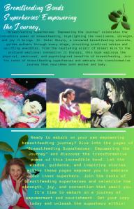 Image: The back cover of 'Breastfeeding Superheroes: Empowering the Journey' by Dr. Dalal Akoury, a captivating book that explores the transformative power of breastfeeding. The image features the book's title, author's name, and a brief description, invi