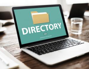 Directory Folder on Laptop Screen - Free Lawyer Search Directory