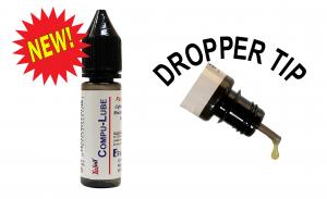 Compu-Lube is a lightweight lubricating and cleaning oil that helps prevent rust in a dropper tip bottle for precise application to robotics, 3D printers, computer fans, high-speed mechanisms, fine bearings, guide rails, plastic/metal gears, and Z screws.