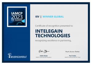 Intelegain Technologies ISV Awards