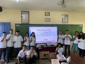 Students at this rural public school library in Tanay, Rizal, Philippines thank Altenew.