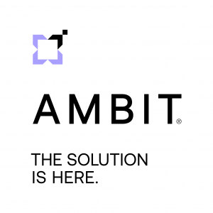 Vertical Ambit Logo with Tagline