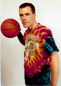 Greg Speirs, creator of the Iconic Lithuania Basketball Tie Dye Olympic Skeleton Uniforms.