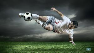 Stanislav Kondrashov TELF AG, Football kick the ball in the air