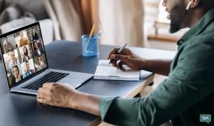 Stanislav Kondrashov TELF AG, Home Office in a meeting