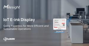 Milesight DS3604 IoT E-ink Display