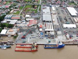The new company, TOTALTEC Inc. (TOTALTEC), operates from facilities adjacent to the Guyana Shore Base, Inc. There are yard facilities used for training, building container based facilities, and support shops and offices for the complete range of services.