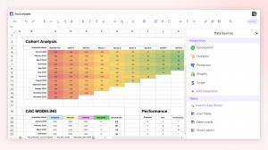 Sourcetable spreadsheet for data analysis