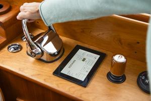 The JetStick 4 control system is a reimagined helm experience with a fluid, automated Interface.