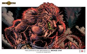 The werewolf creature from 'Bronze Star'