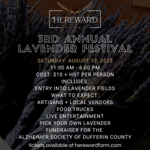 Hereward Farms 3rd Annual Lavender Festival