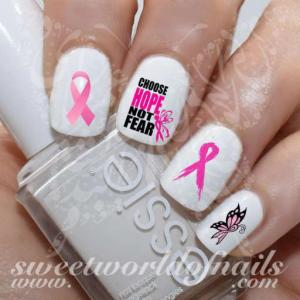 Sweetworldofnails Breast Cancer Nail Water Decals