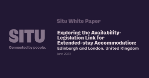 White paper image of Edinburgh and London, United Kingdom.