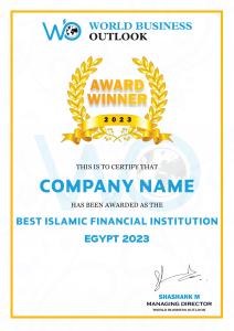 World Business Outlook Awards 2023 Certificate