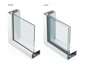 window retrofit system before and after