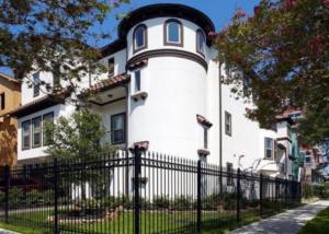 after new metal fence installation for Rhode Island home