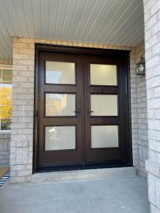 Double fiberglass door