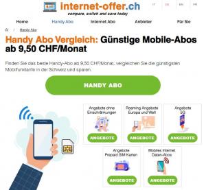 Handy abo vergleich section by internet-offer.ch