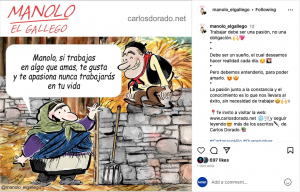 Manolo El Gallego, personaje animado creado por Carlos Dorado