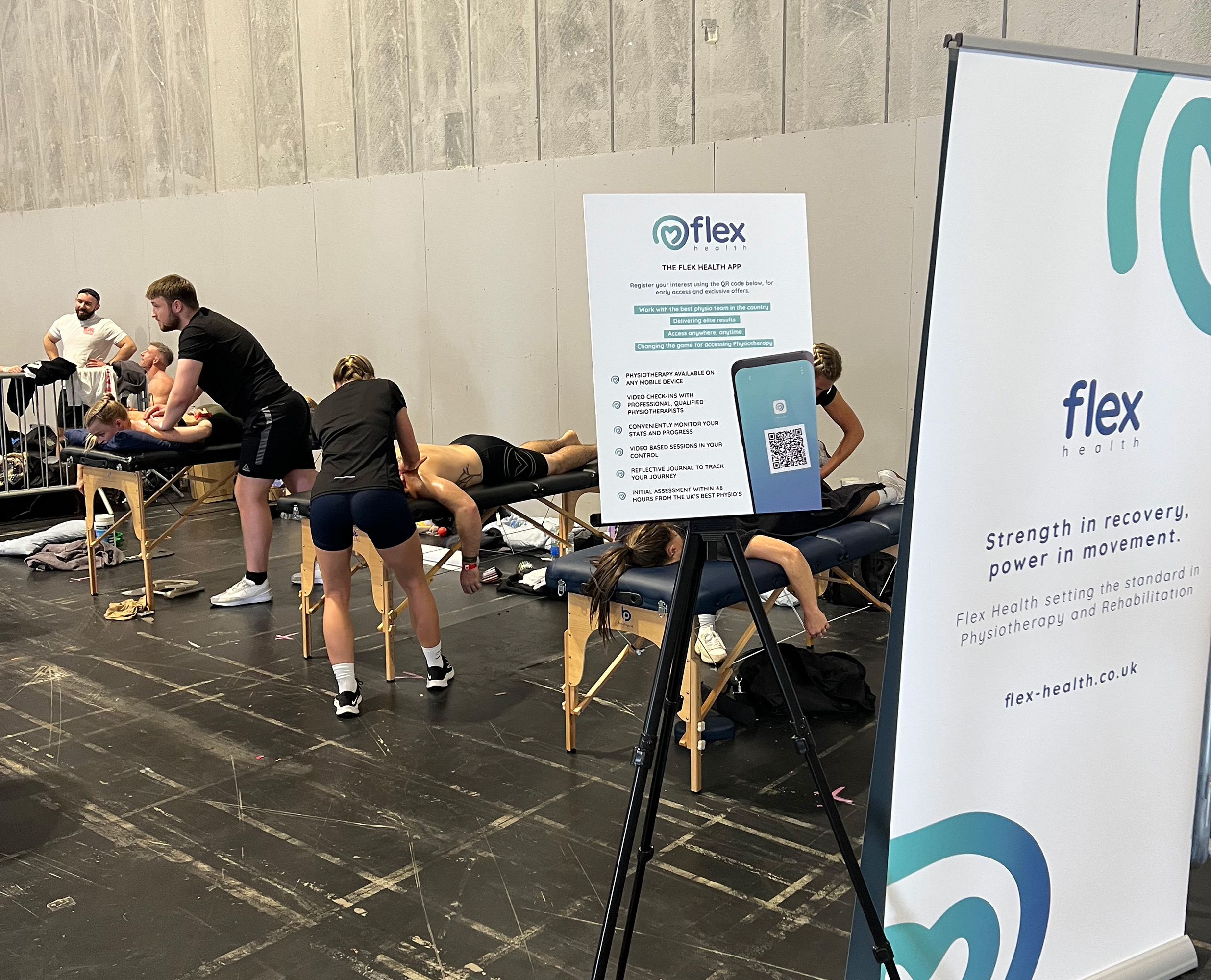 Flex Health was asked to ensure athletes received top-tier recovery treatment and advice before, during, and after the competition.